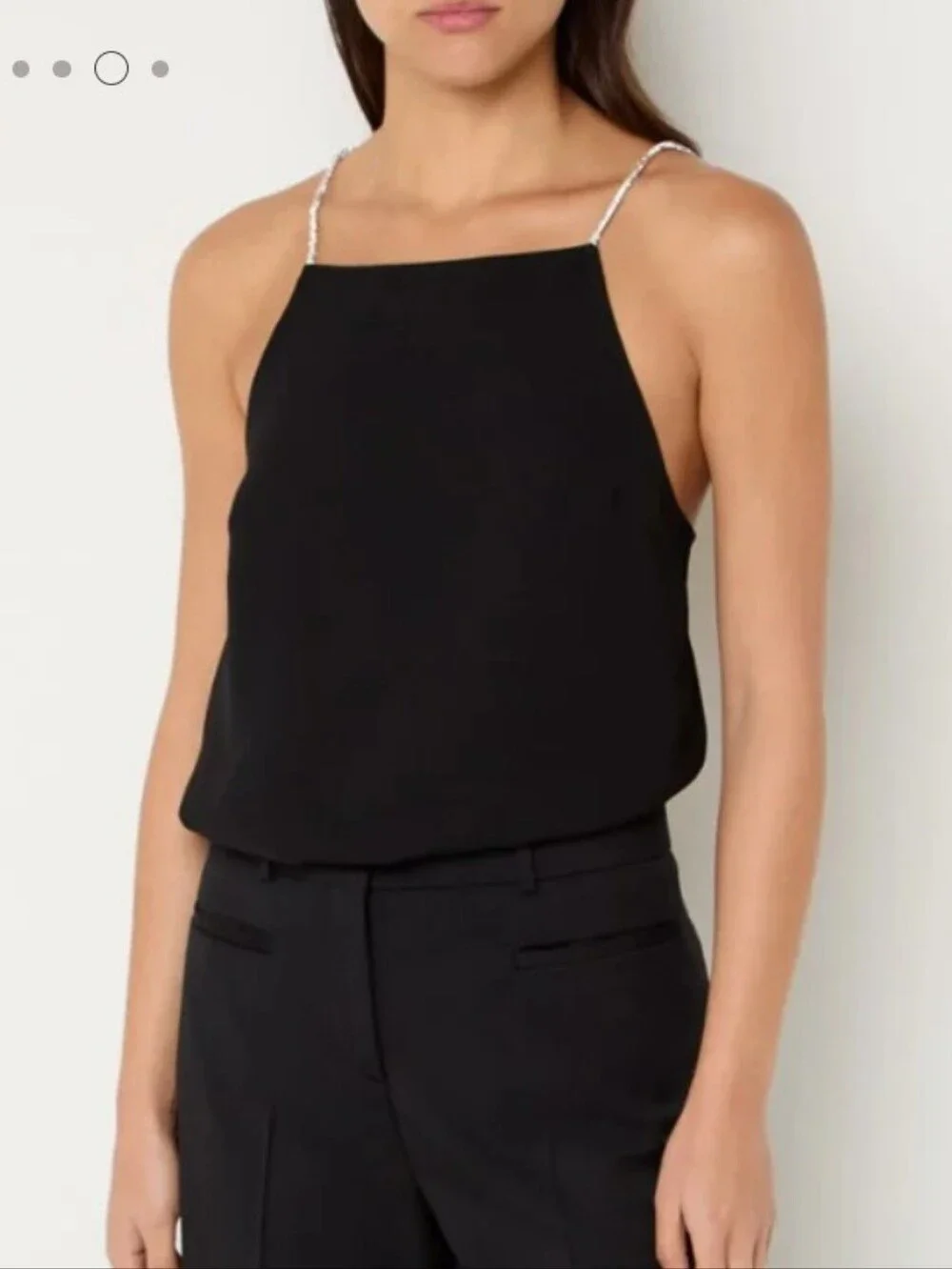 NWT Ba&Sh Top Ofir ,black/ Silver Size 3 - Picture 2 of 11